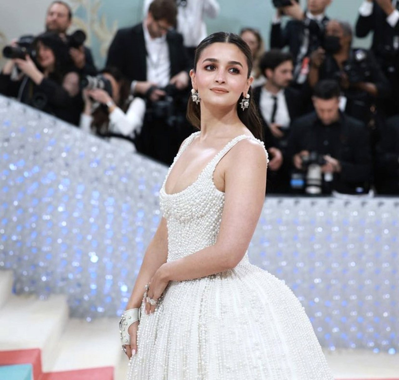 MET Gala 2023: Alia Bhatt is an angelic vision as makes her debut in a pearl-embellished gown by Prabal Gurung