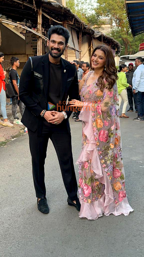 Photos Cast of Chatrapathi snapped promoting their film