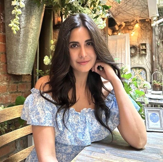 katrina kaif casual dresses Katrina Kaif spends a chilling day at café dressed in blue off shoulder  dress during holiday in New York; Vicky Kaushal reacts : Bollywood News