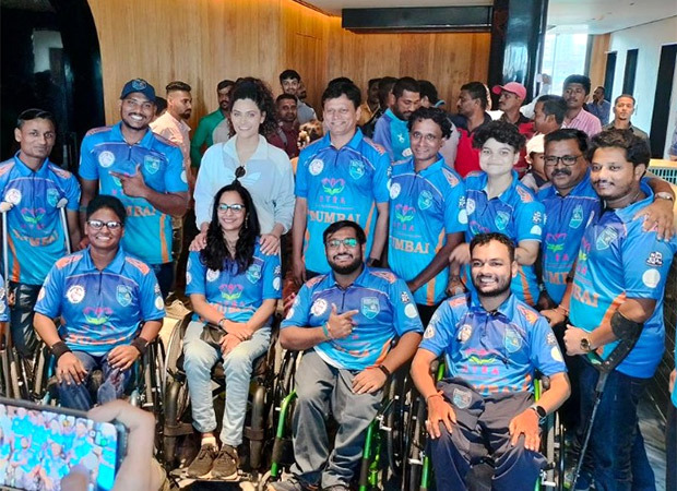 Saiyami Kher and BCCI host a special screening of Ghoomer for the disabled paraplegic cricketers of the DCCI - An arm of BCCI