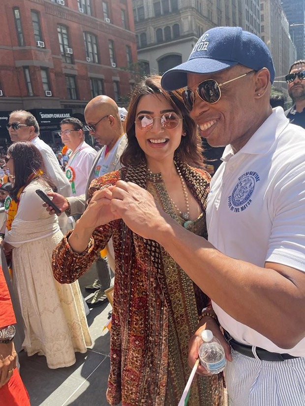 Samantha Ruth Prabhu represents India at annual India Day Parade; meets  with New York City Mayor Eric Adams : Bollywood News - Bollywood Hungama