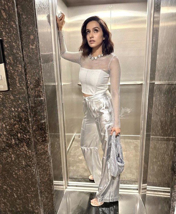 shraddha kapoor silver dress So Expensive: Shraddha Kapoor turns heads in knee-length metallic dress with a stylish slit which costs about 25k | Hindi Movie News