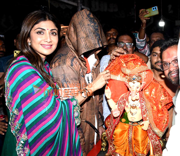 Photos: Shilpa Shetty and Raj Kundra's Ganpati Ji aagman at Ganesh Galli Ganpati Karkhana