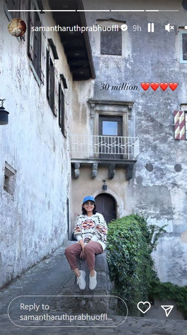 Samantha Ruth Prabhu celebrates surpassing 30 million Instagram followers with a special post; see pic