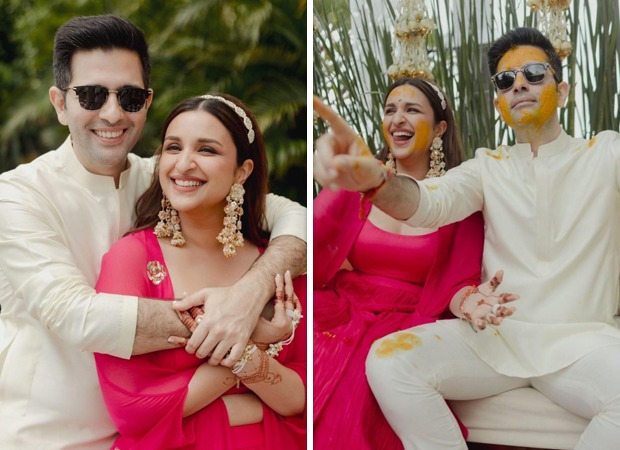 Raghav Chadha shares new pictures from Haldi festivities along with Parineeti Chopra : Bollywood News - Bollywood Hungama