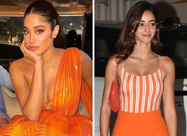 janhvi kapoor orange dress Janhvi Kapoor Oozes Sexiness In Orange Bodycon Dress With Plunging Neckline, Check Out The Diva's Hottest Pictures
