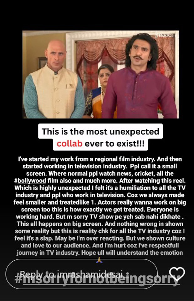 Rashami Desai lashes out at the recent ad by Ranveer Singh and Johnny Sins for Bold Care; says, “I’m hurt”