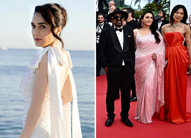 Preity Zinta slays in a saree on the red carpet at Cannes 2024
