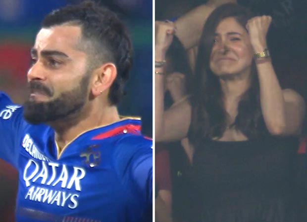 Virat Kohli gives flying kisses to Anushka Sharma as she cheers RCB after playoffs victory against CSK in IPL 2024; gets emotional, watch videos