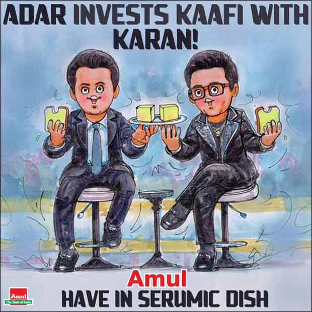 “Adar Invests Kaafi With Karan”: Amul topical REACTS to Dharma Productions’ mega deal with pharmaceutical tycoon
