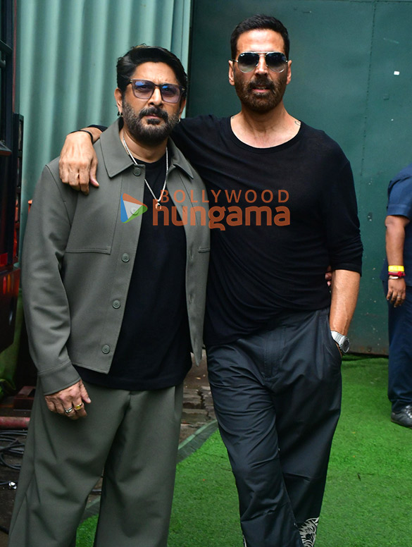 Photos: Akshay Kumar, Arshad Warsi and Saurabh Shukla snapped promoting Jolly LLB 3