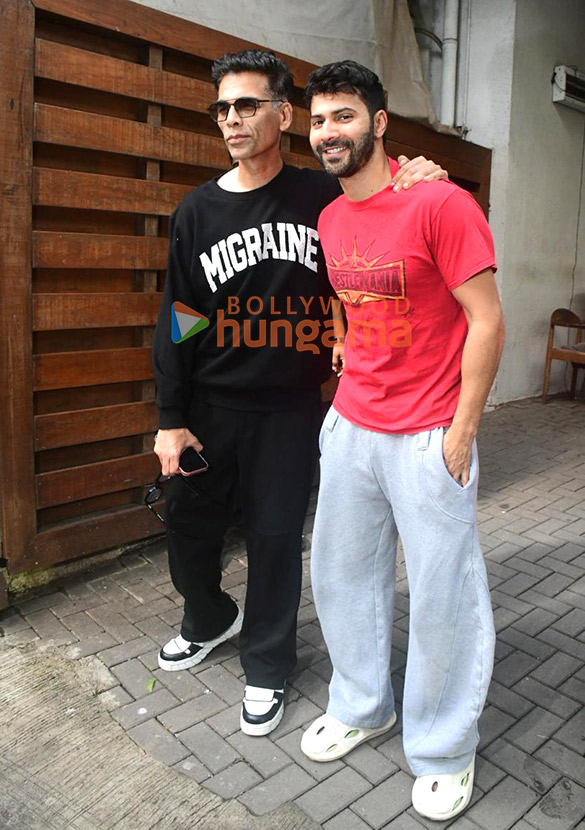 Photos: Karan Johar and Varun Dhawan spotted at Dharma Productions' office in Khar