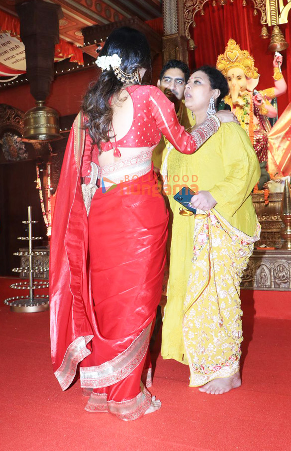 Photos: Priyanka Chopra Jonas, Ranbir Kapoor, Rani Mukerji, Kajol and others snapped during Durga Puja at North Bombay Sarbojanin