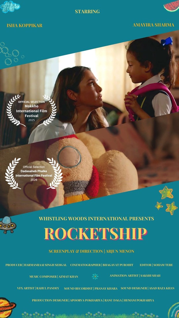Isha Koppikar starrer Rocketship selected for Dadasaheb Phalke International Film Festival and Mokkho International Film Festival