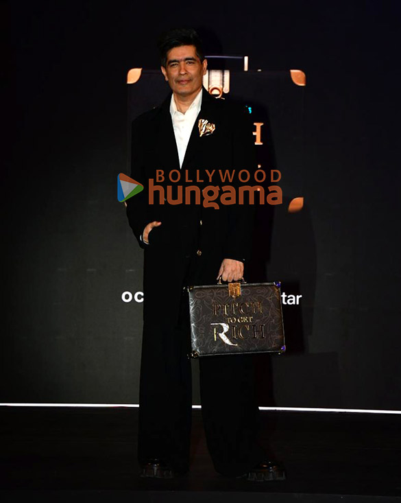Photos: Akshay Kumar, Karan Johar, Malaika Arora and others snapped at Pitch To Get Rich press conference in Bandra