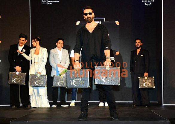 Photos: Akshay Kumar, Karan Johar, Malaika Arora and others snapped at Pitch To Get Rich press conference in Bandra