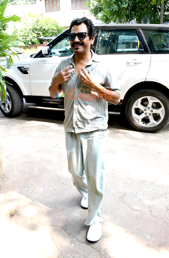 Photos: Ayushmann Khurrana and Nawazuddin Siddiqui snapped promoting their film Thamma
