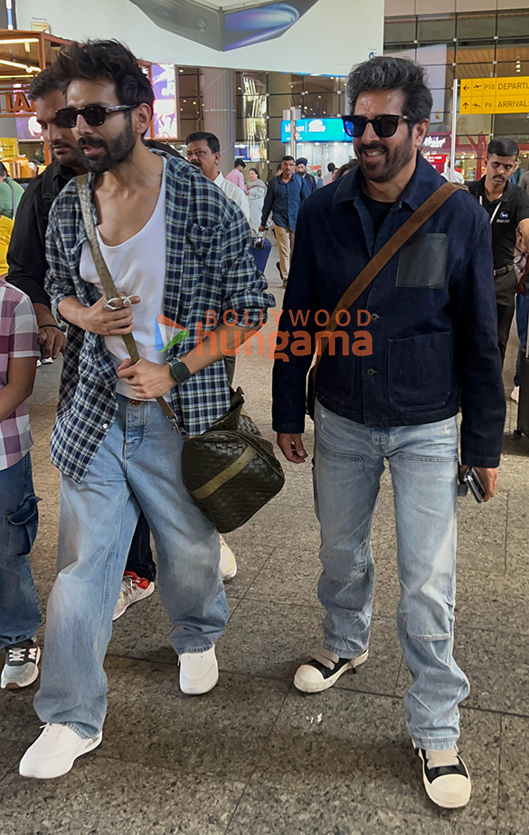 Photos: Kartik Aaryan, Kabir Khan, Mrunal Thakur and Twinkle Khanna snapped at the airport