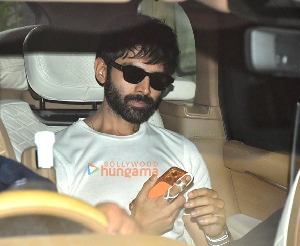 Photos: Kartik Aaryan and Karan Johar snapped in Juhu