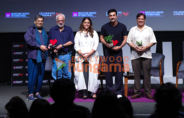 Photos: Ranbir Kapoor pays tribute to Raj Kapoor and Guru Dutt at Whistling Woods International