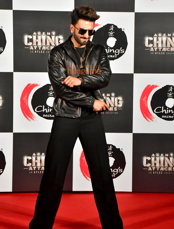 Photos: Ranveer Singh, Bobby Deol, Atlee and Sreeleela attend the launch of Ching's Desi Chinese advertisement