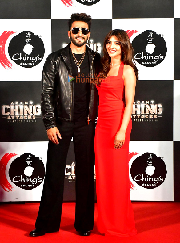 Photos: Ranveer Singh, Bobby Deol, Atlee and Sreeleela attend the launch of Ching's Desi Chinese advertisement