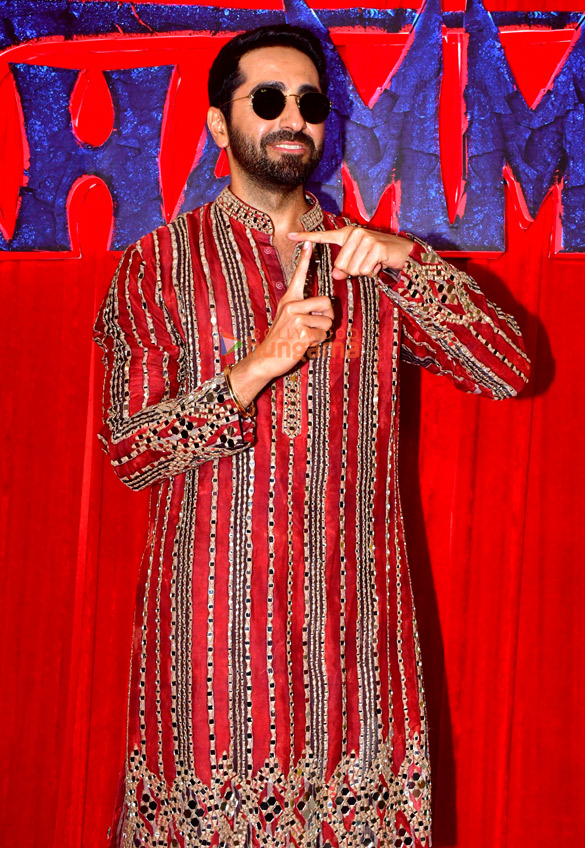 Photos: Rashmika Mandanna, Ayushmann Khurrana and others snapped promoting Thamma in Mumbai