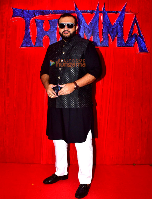 Photos: Rashmika Mandanna, Ayushmann Khurrana and others snapped promoting Thamma in Mumbai