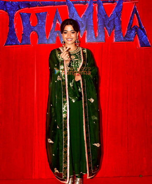 Photos: Rashmika Mandanna, Ayushmann Khurrana and others snapped promoting Thamma in Mumbai