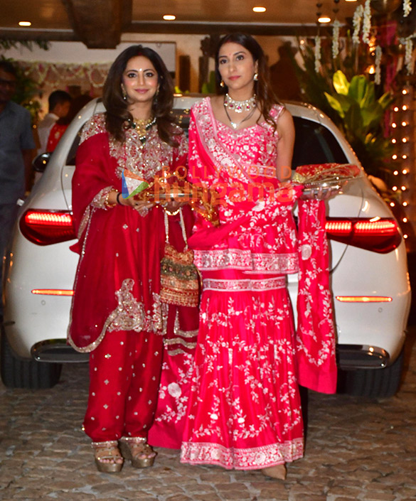 Photos: Raveena Tandon, Varun Dhawan, Geeta Basra, Shilpa Shetty, Mira Rajput Kapoor and others snapped at Anil Kapoor’s residence for Karwa Chauth
