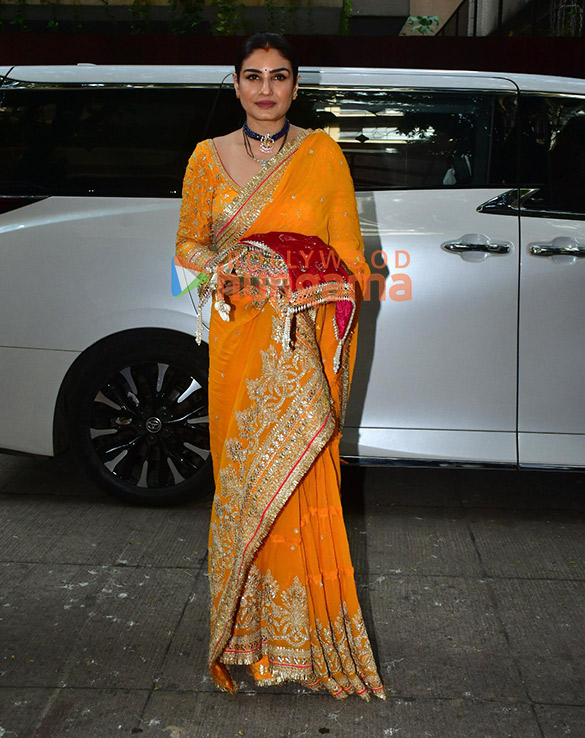 Photos: Raveena Tandon, Varun Dhawan, Geeta Basra, Shilpa Shetty, Mira Rajput Kapoor and others snapped at Anil Kapoor’s residence for Karwa Chauth