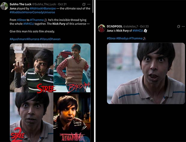 Abhishek Banerjee reacts as fans call him the ‘Nick Fury of Bollywood’ for his role in Maddock Horror Comedy Universe