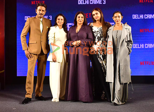 Photos: Huma Qureshi, Shefali Shah, Sayani Gupta and others grace the trailer launch of Netflix’s Delhi Crime Season 3