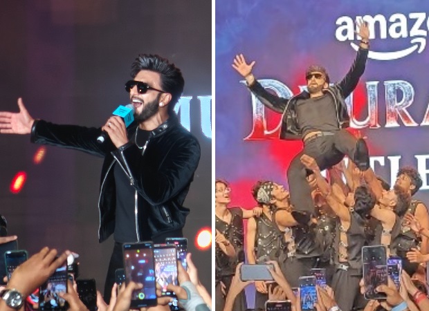 Dhurandhar music launch: Ranveer Singh sets the stage on FIRE; sings ‘Ghafoor’, lifted in the air by Kings United dancers
