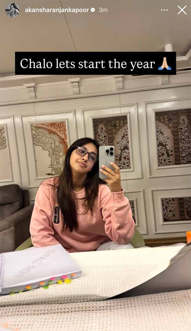 Akansha Ranjan Kapoor kicks off 2026 in work mode; vanity room post sparks buzz around new project 3 Akansha Ranjan Kapoor kicks off 2026 in work mode; vanity room post sparks buzz around new project