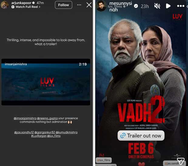 Celebrities shower praise on Sanjay Mishra - Neena Gupta starrer Vadh 2 trailer: “Impossible to look away”