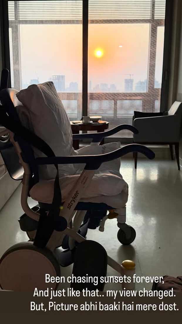 Nushrratt Bharuccha shares first post since Bali accident with a sunset and an empty wheelchair: "Picture abhi baaki hai mere dost"
